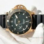 Copy Panerai Luminor Submersible Rose Gold Black Bezel Watch 47mm PAM684